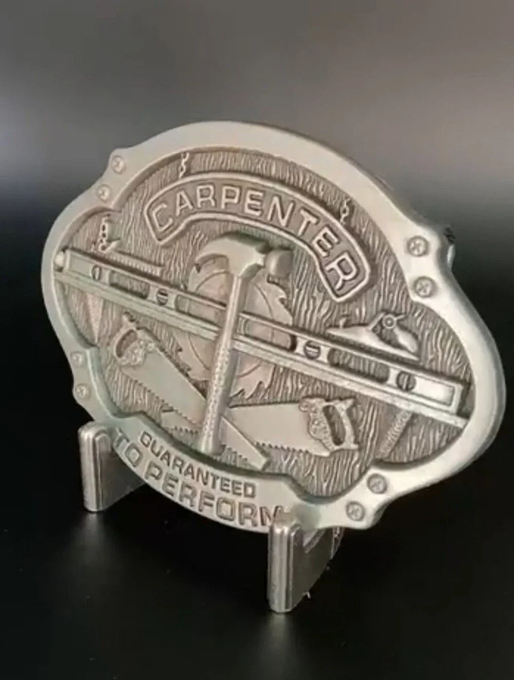 New carpenter Hammer Level Saw Tools belt buckle